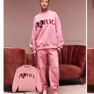 PARKE Jean heart varsity mockneck